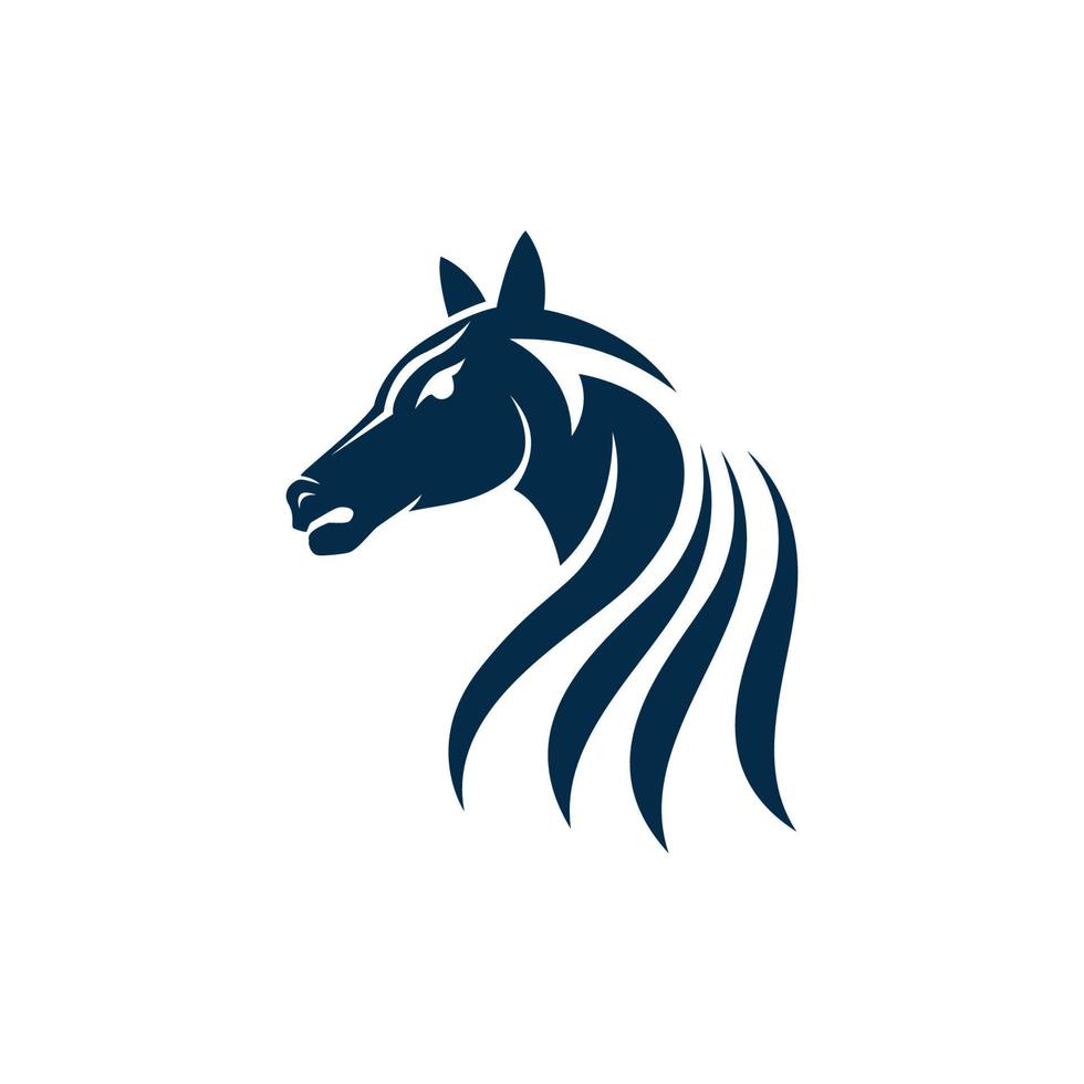 ícone de vetor de modelo de logotipo de cavalo