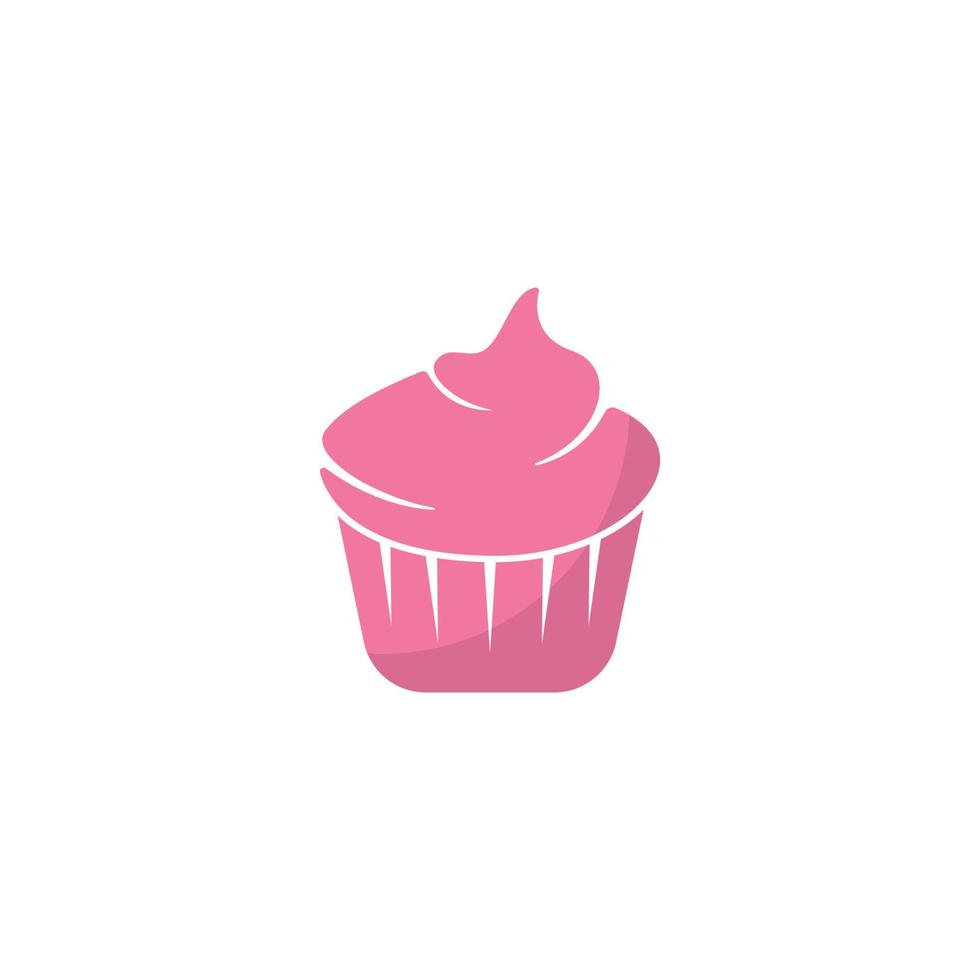 ilustração de ícone de vetor de cupcake