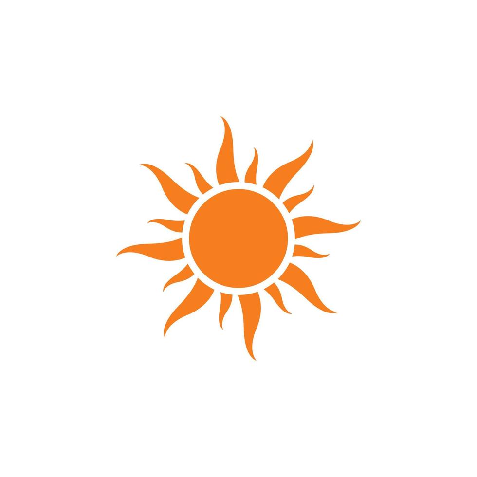 conjunto de modelo de ilustração de ícone de vetor de logotipo de sol