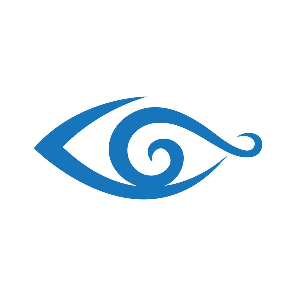 design de logotipo de vetor para cuidados com os olhos