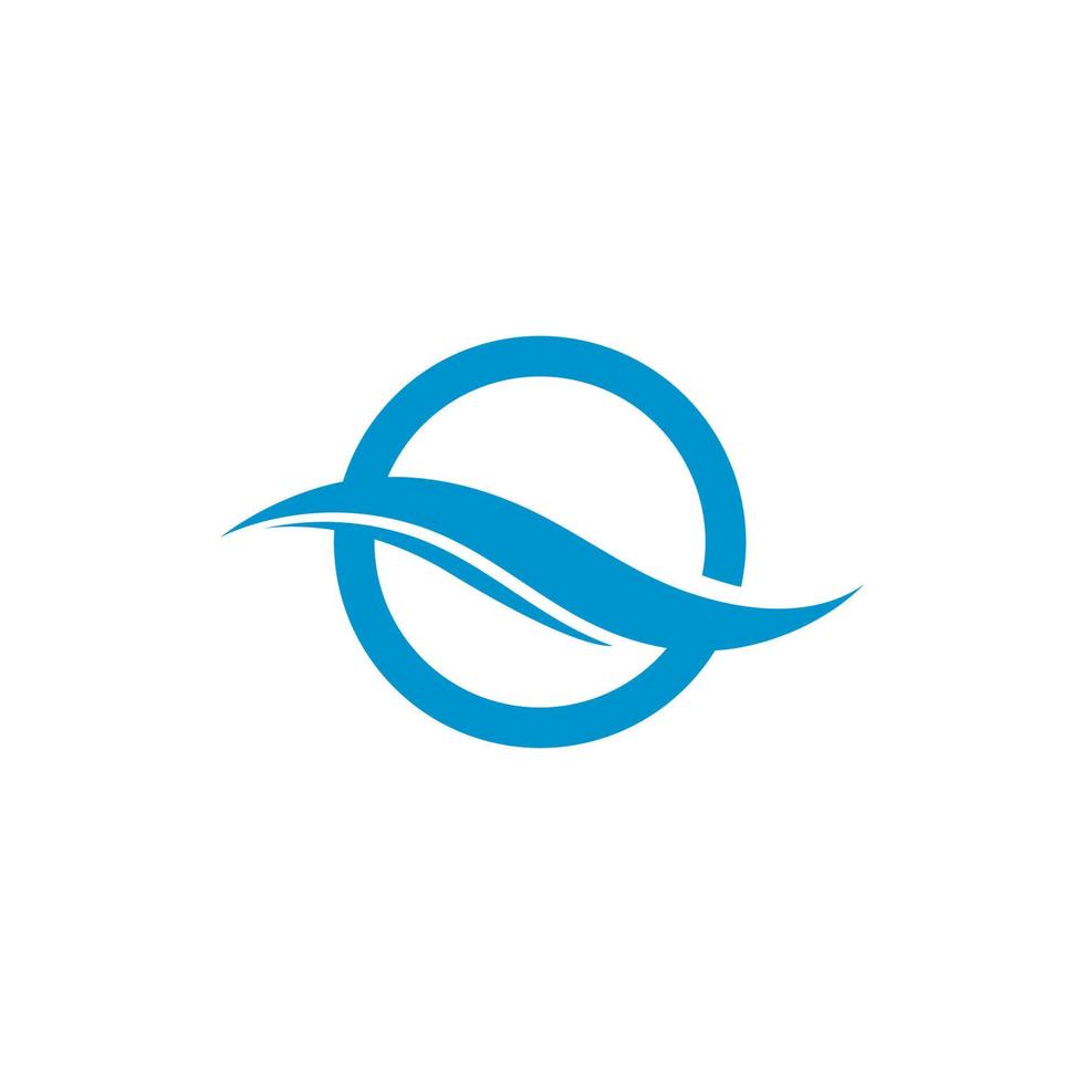 modelo de logotipo de onda de água. ilustração do ícone do vetor