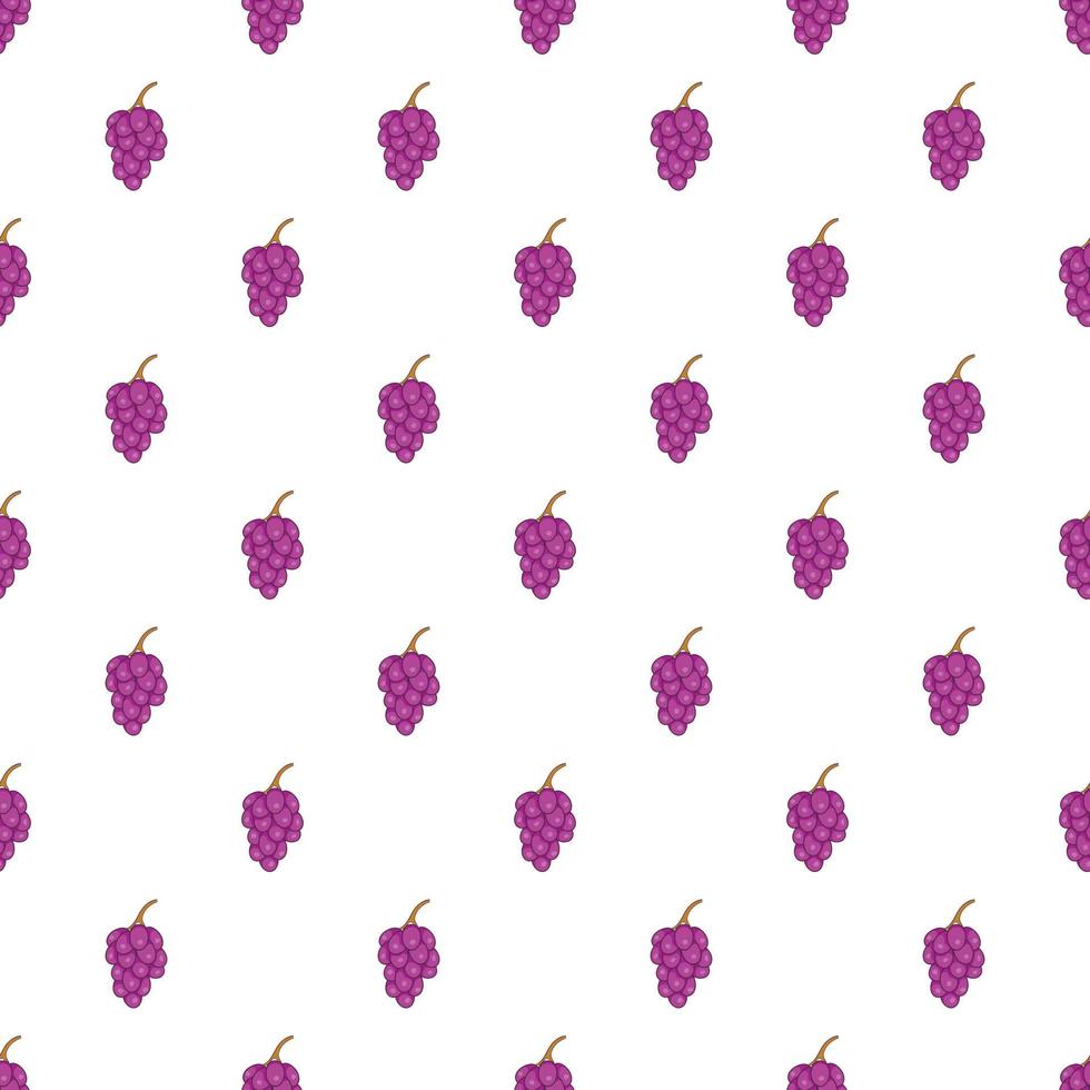 padrão de ramo de uva, estilo cartoon vetor