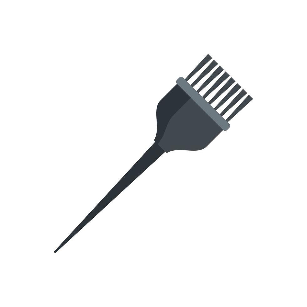 ícone de pincel de cor de cabelo vetor plano isolado