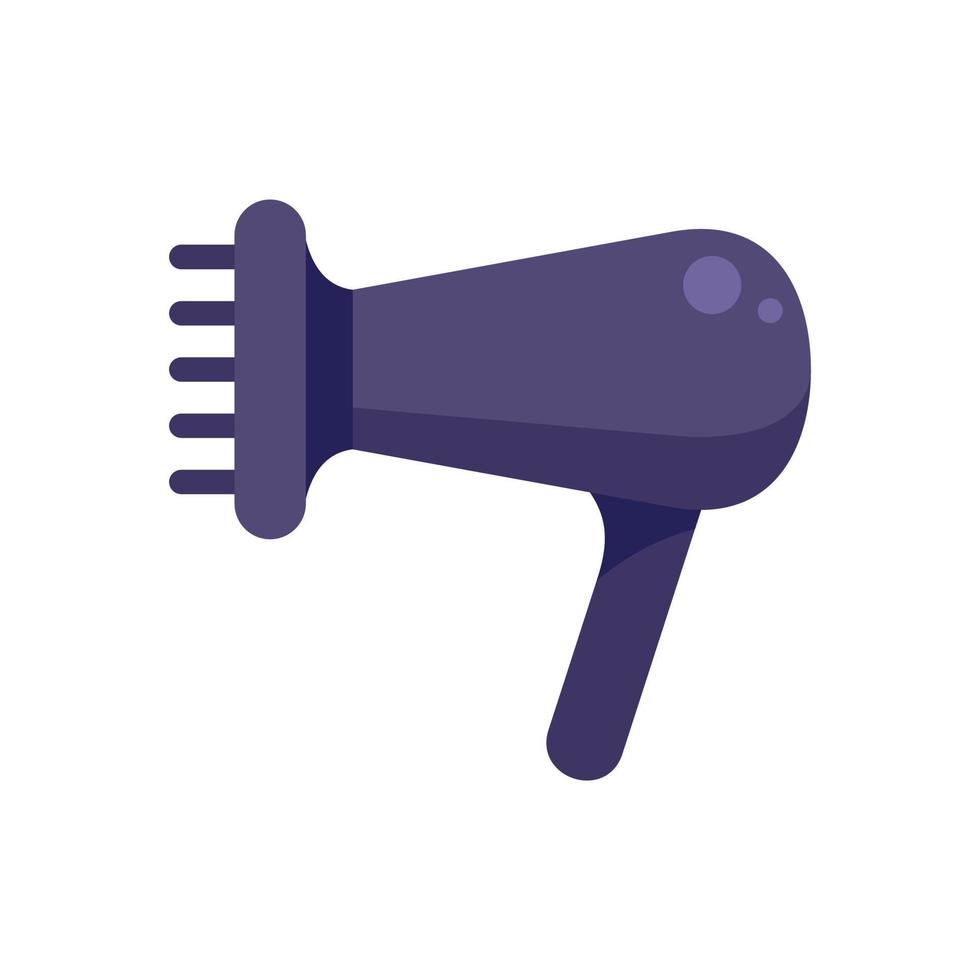 ícone de secador de cabelo vetor plano isolado