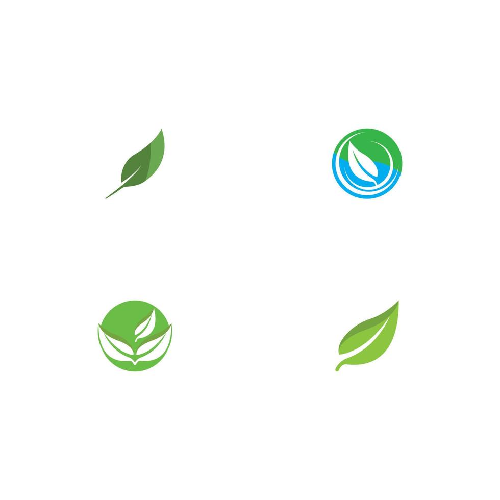 vetor de elemento de natureza de ícone de logotipo de ecologia