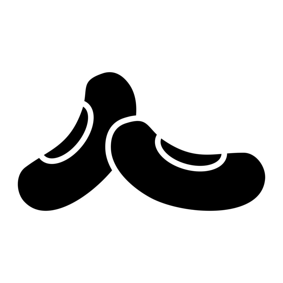ícone de glifo de feijão vetor