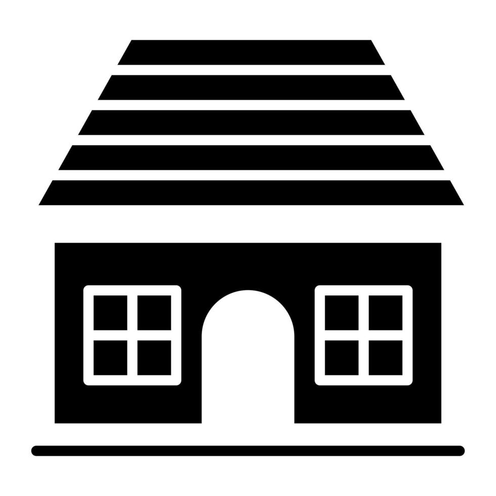 ícone de glifo de casa da europa vetor