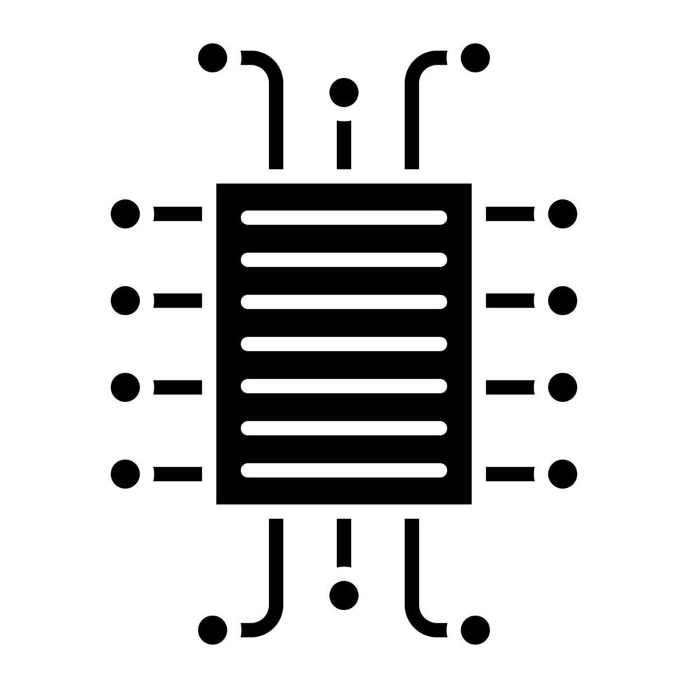 ícone de glifo de estruturas vetor