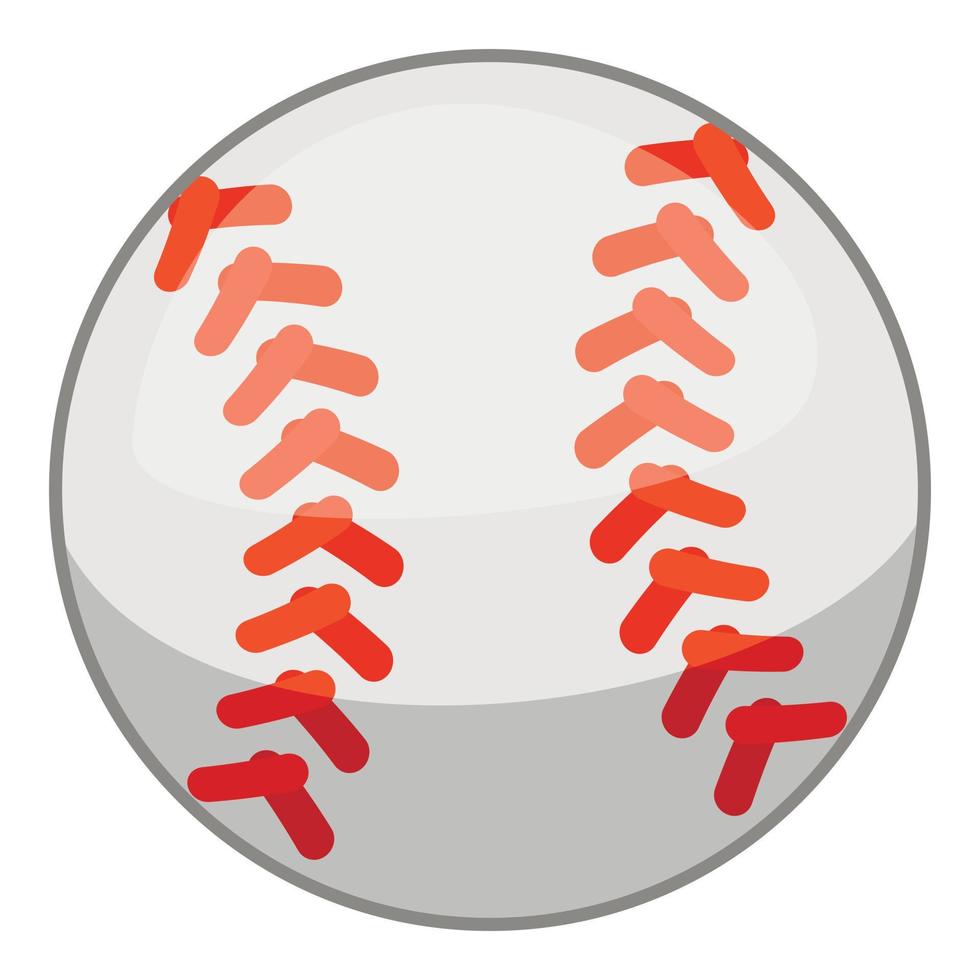 ícone de bola de beisebol, estilo cartoon vetor