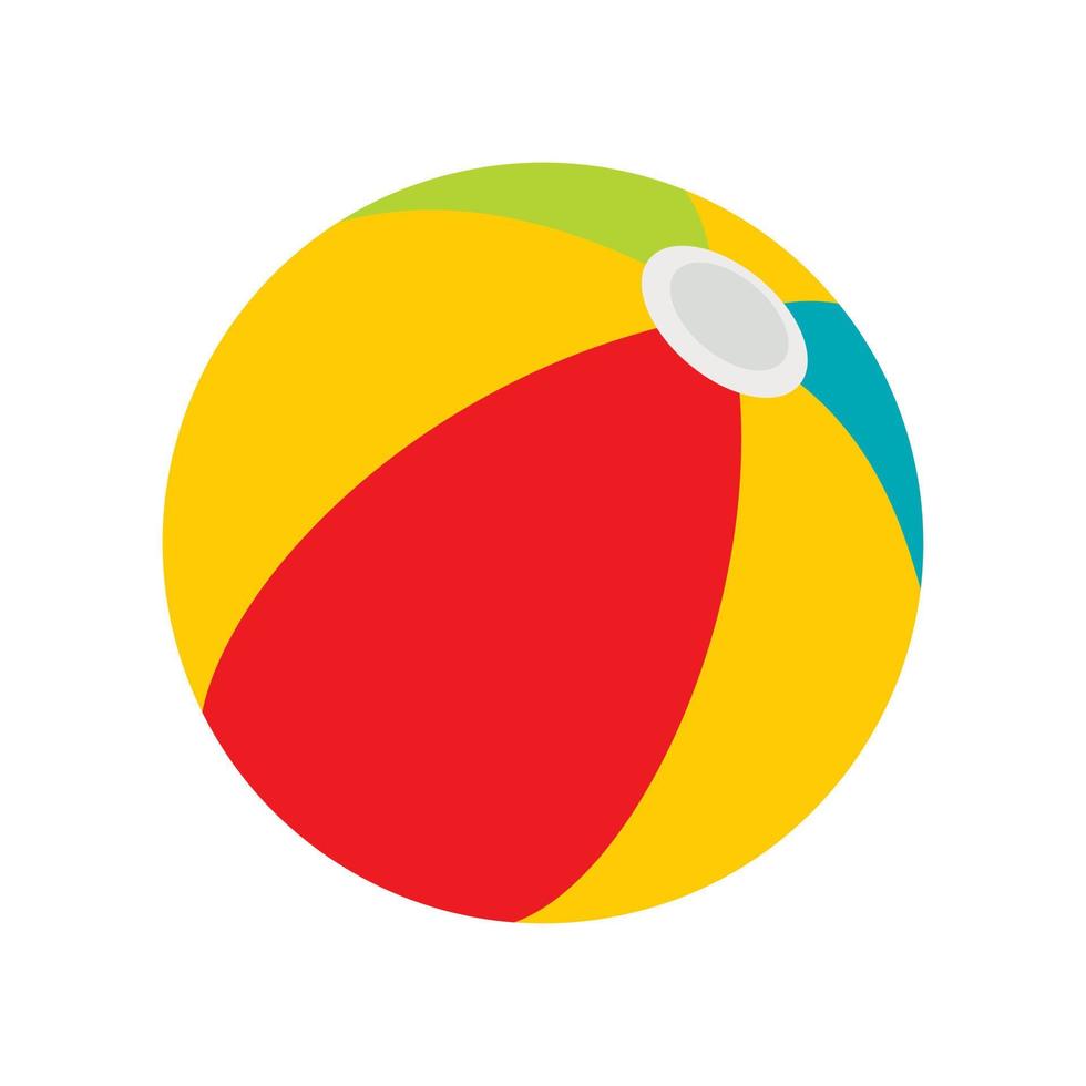 ícone de bola de praia, estilo simples vetor