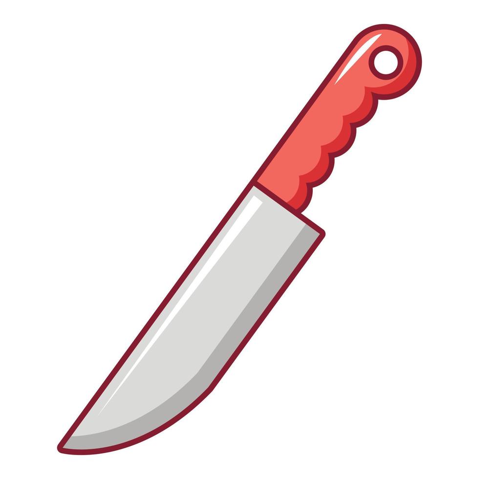 ícone de faca, estilo cartoon vetor
