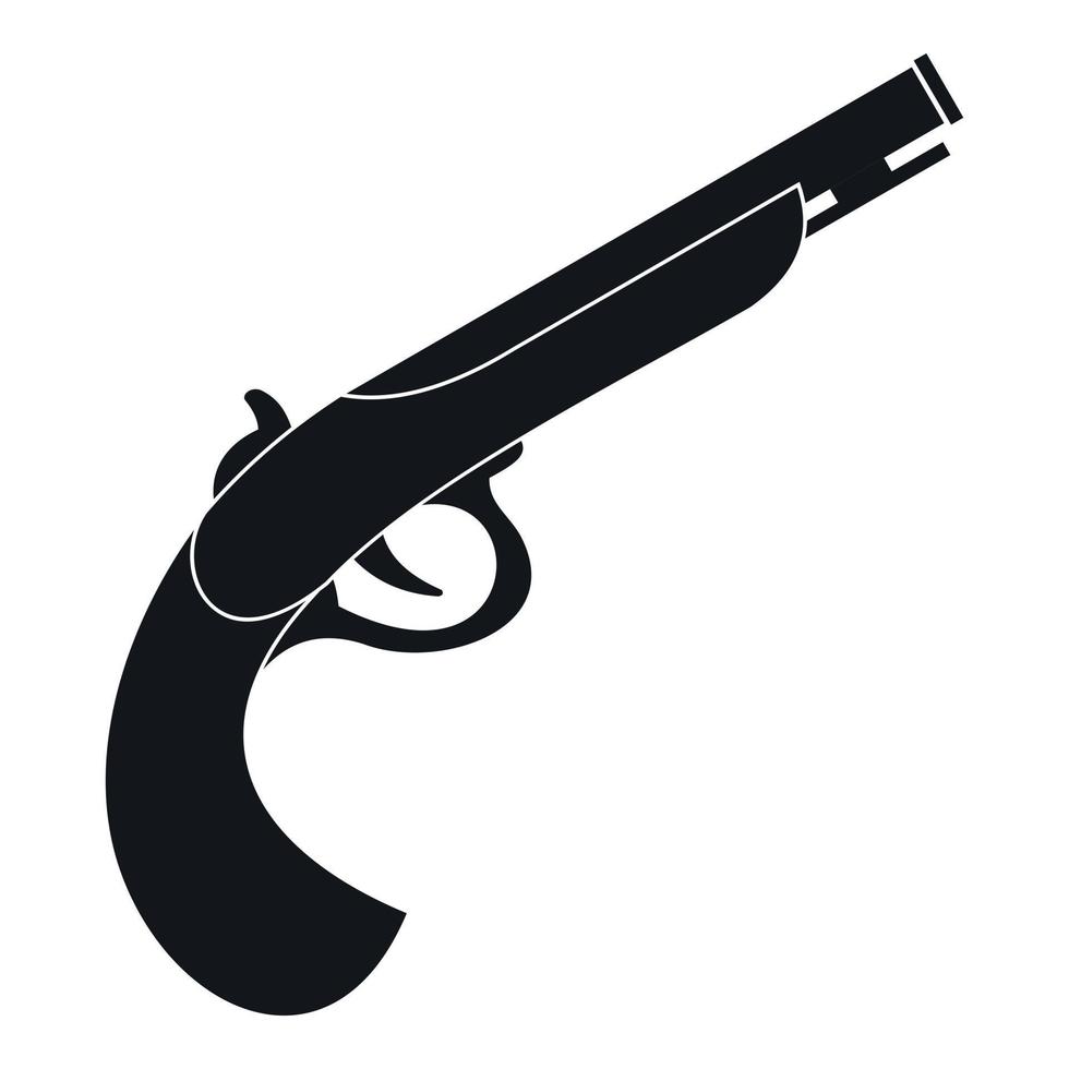 ícone de arma, estilo simples vetor