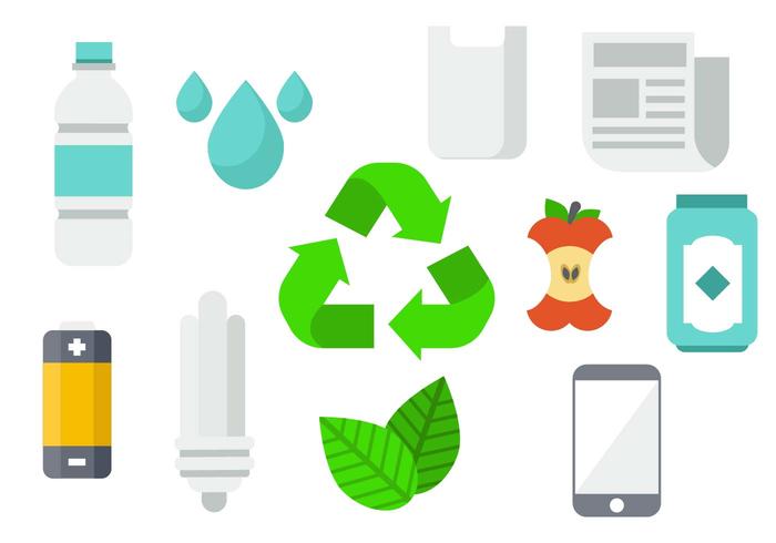 Vector de fundo de produto de reciclagem gratuito