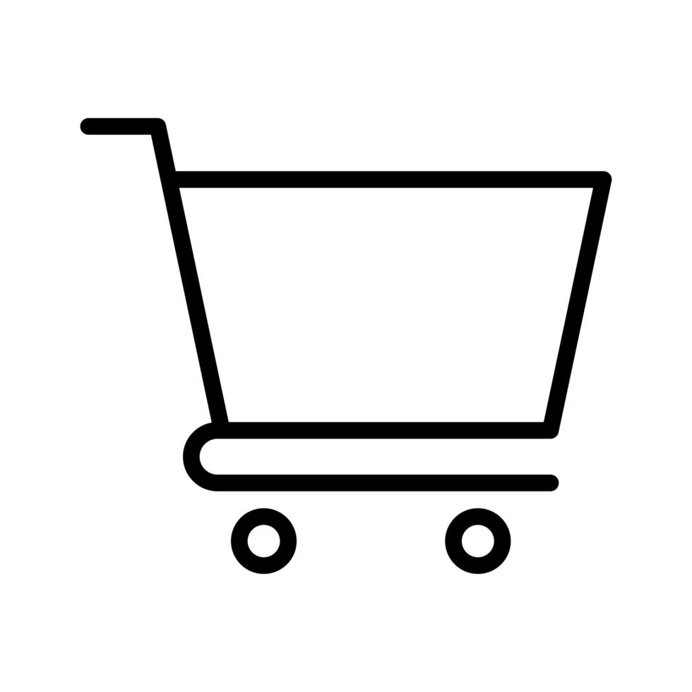 ícone do carrinho de compras vetor