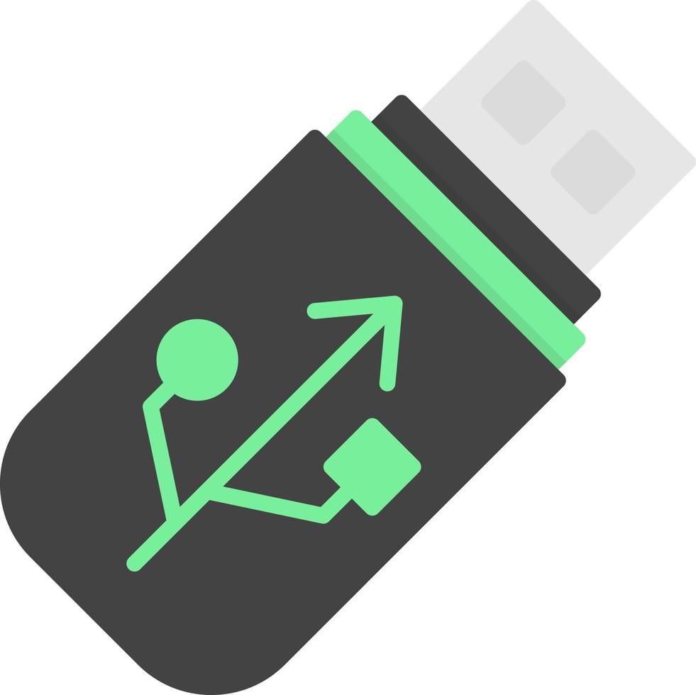 design de ícone criativo de pen drive vetor