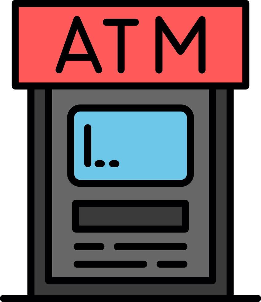 design de ícone criativo atm vetor