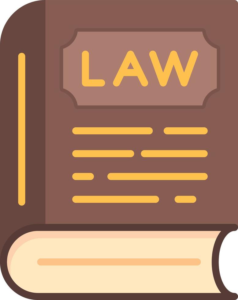 design de ícone criativo de livro de direito vetor
