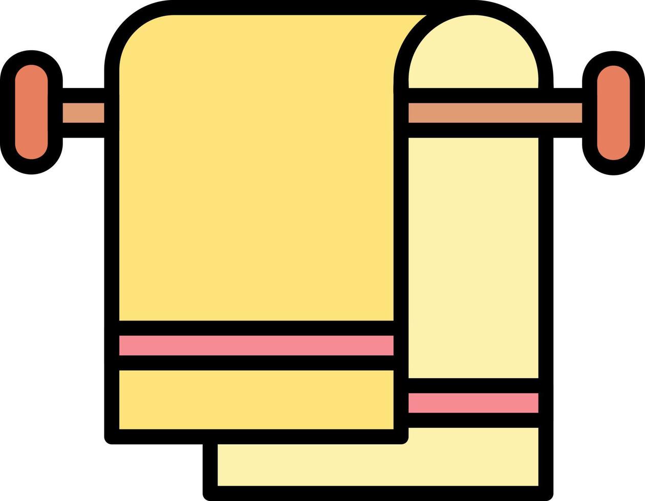 design de ícone criativo de toalha vetor