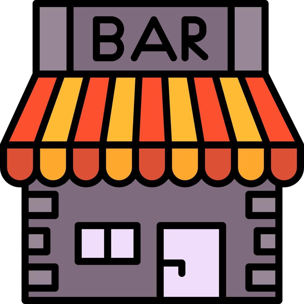 design de ícone criativo de loja de bar vetor