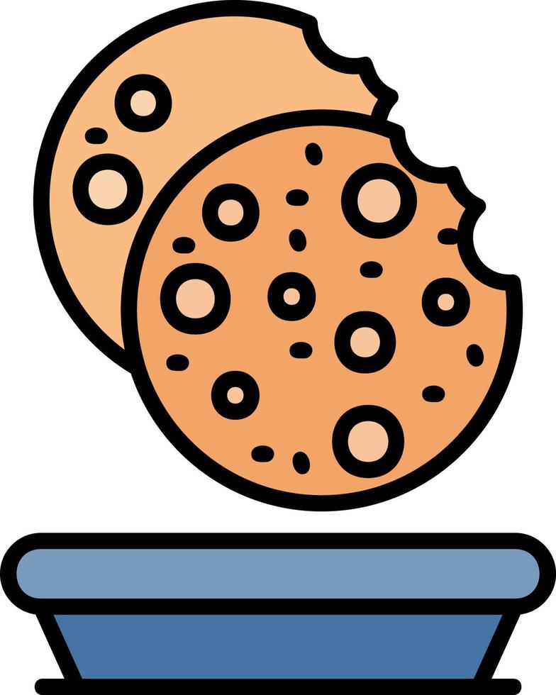 design de ícone criativo de pão pita vetor
