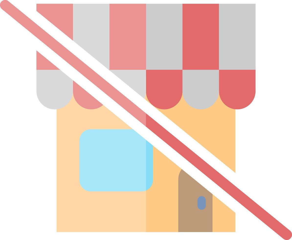 design de ícone de vetor de barra de loja