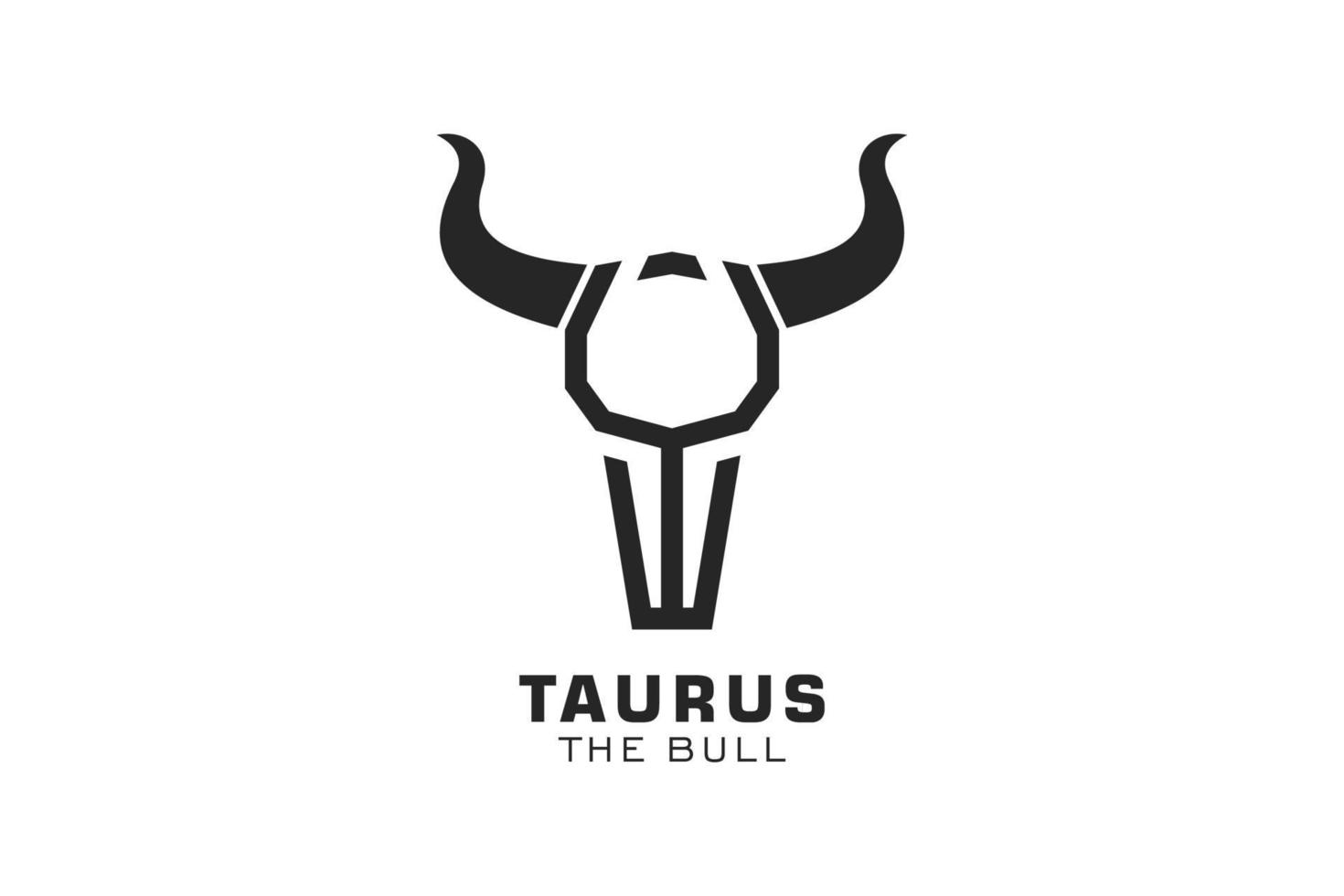 logotipo da letra y, logotipo do touro, logotipo da cabeça do touro, elemento de modelo de design do logotipo do monograma vetor