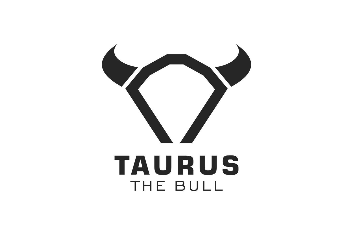 logotipo da letra n, logotipo do touro, logotipo da cabeça do touro, elemento de modelo de design do logotipo do monograma vetor
