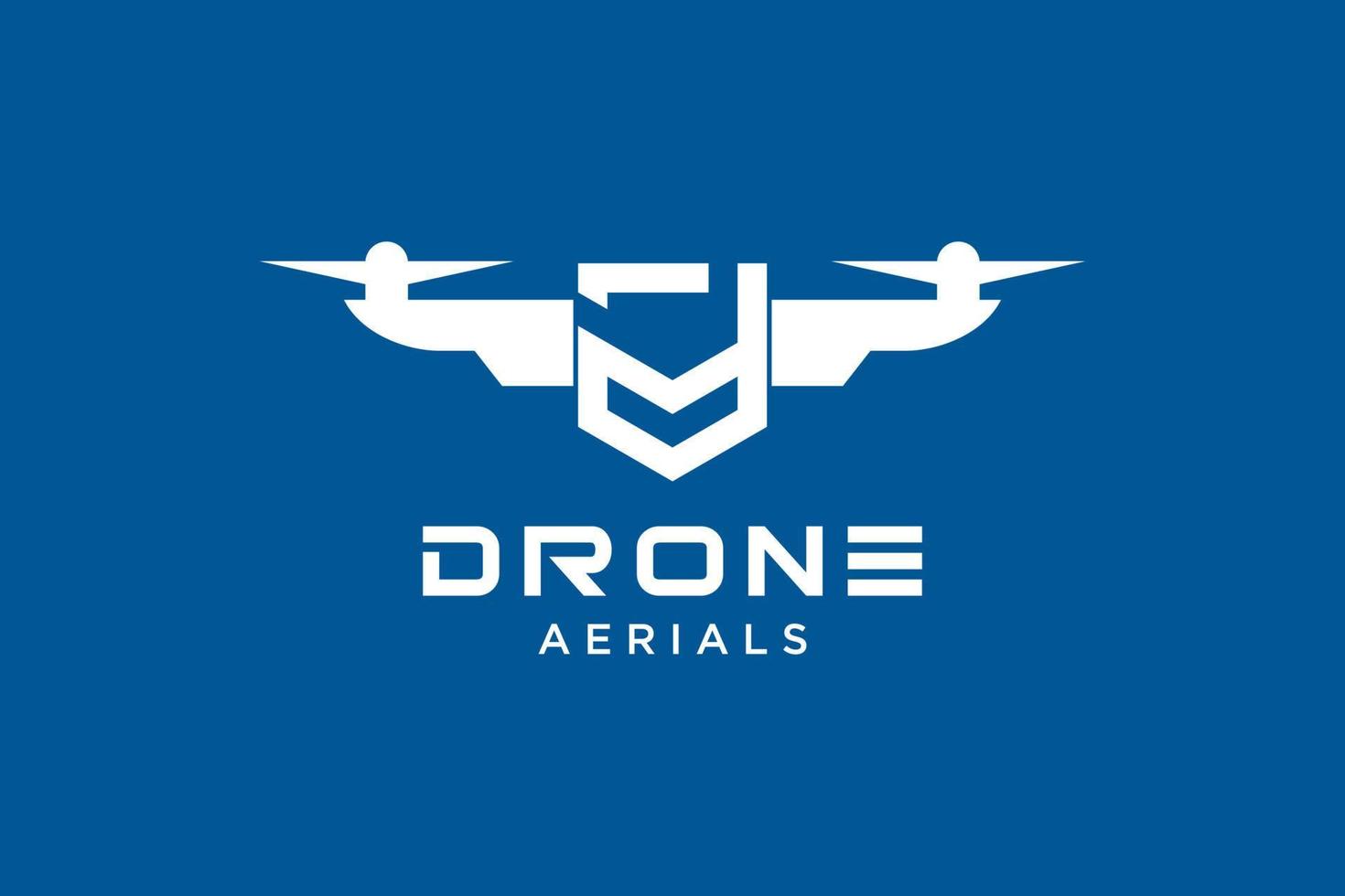 modelo de design de logotipo de drone letra d. vetor de ícone de drone de fotografia. design criativo. ilustração