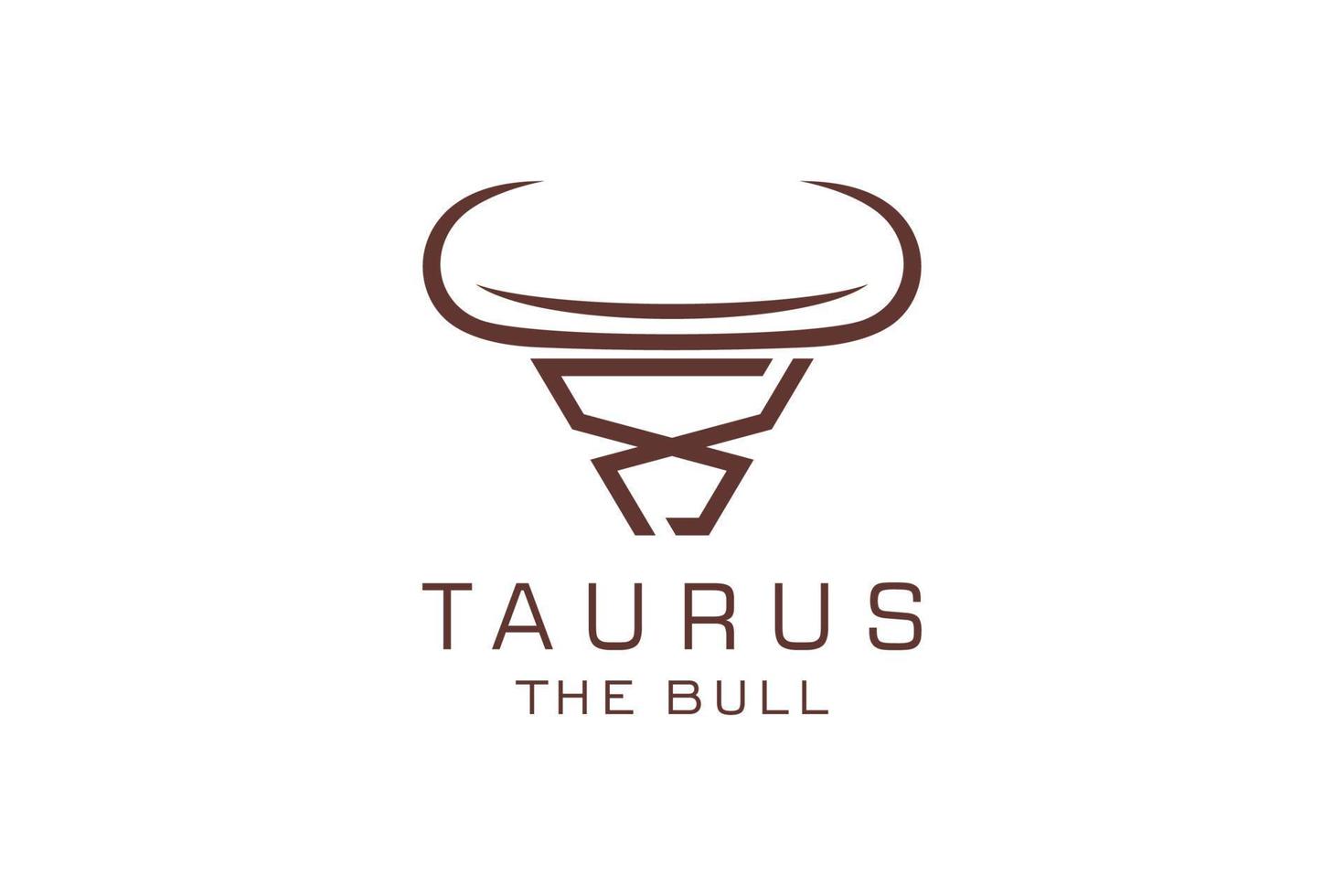 logotipo da letra x, logotipo do touro, logotipo da cabeça do touro, elemento de modelo de design do logotipo do monograma vetor