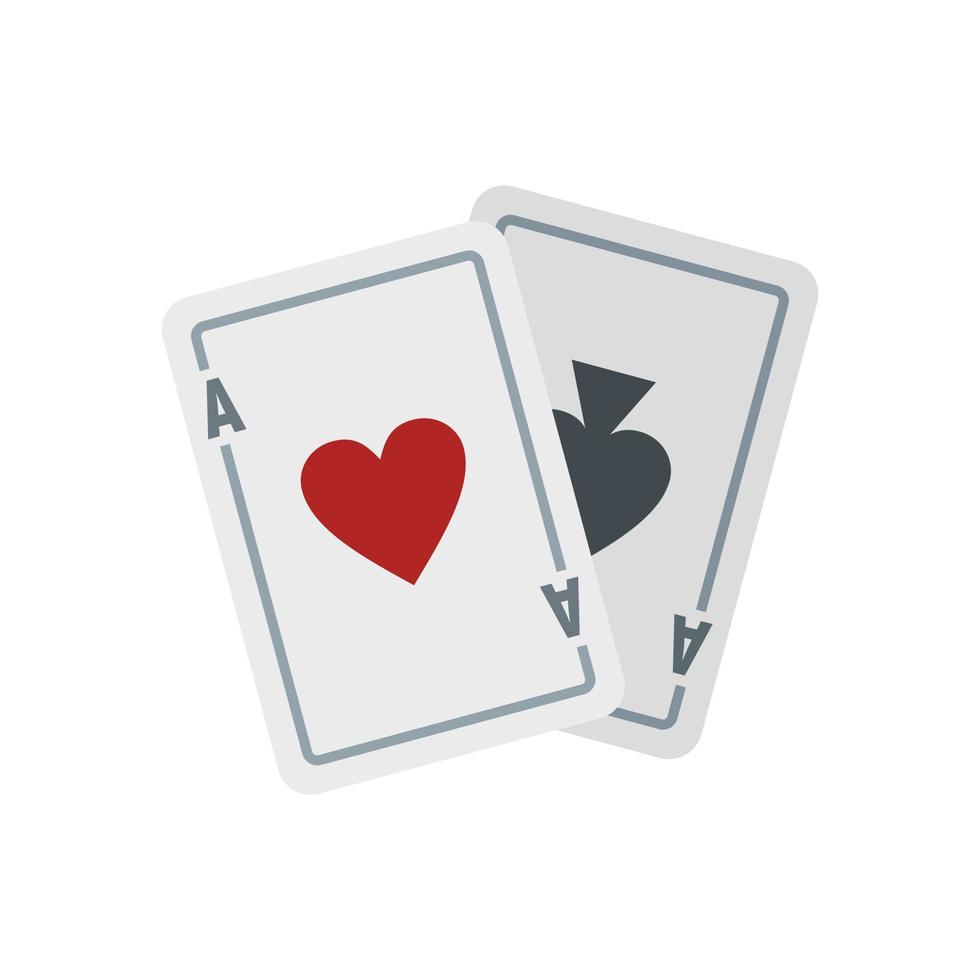 ícone de cartas de jogo de videogame vetor isolado plano