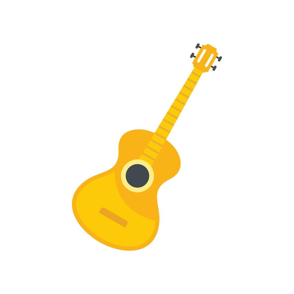 ícone de violão acústico vetor plano isolado