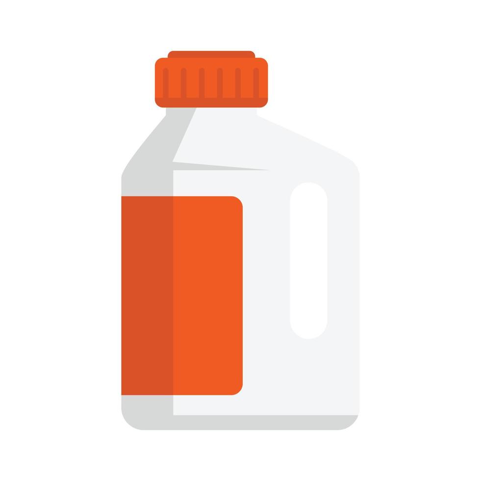limpador proteger ícone de garrafa plana vetor isolado