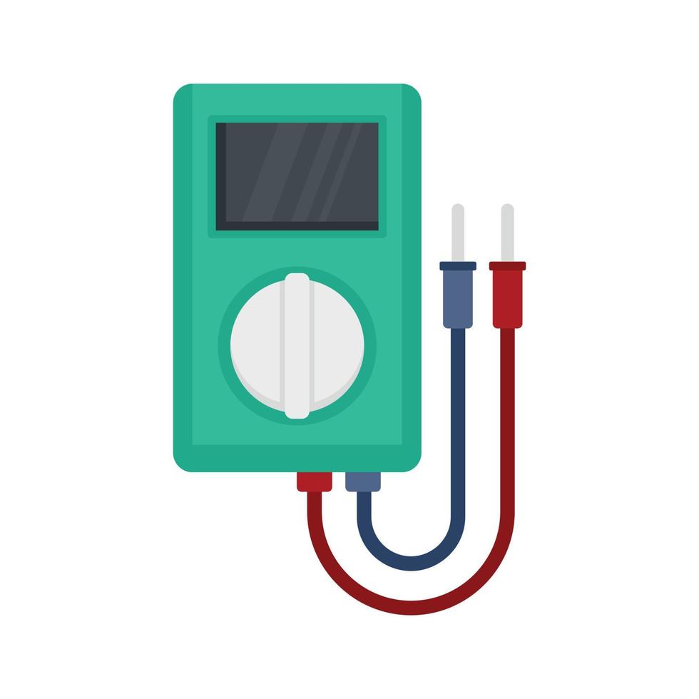 ícone do equipamento do multímetro vetor plano isolado