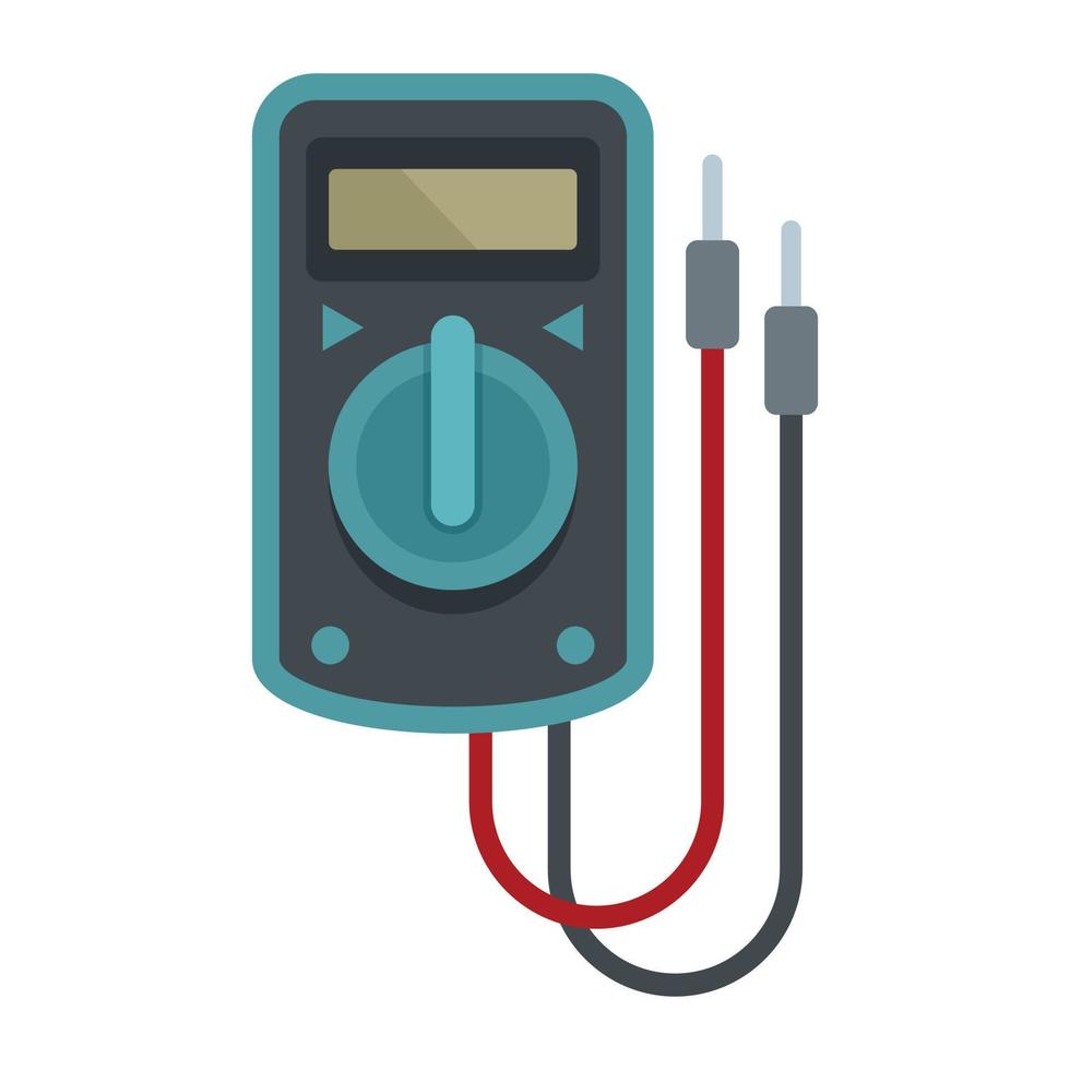 vetor plano isolado do ícone do dispositivo do multímetro