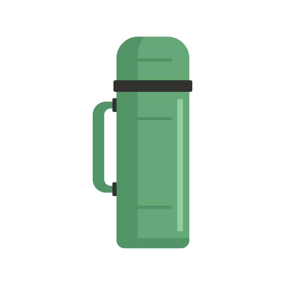 ícone de garrafa térmica de plástico vetor plano isolado