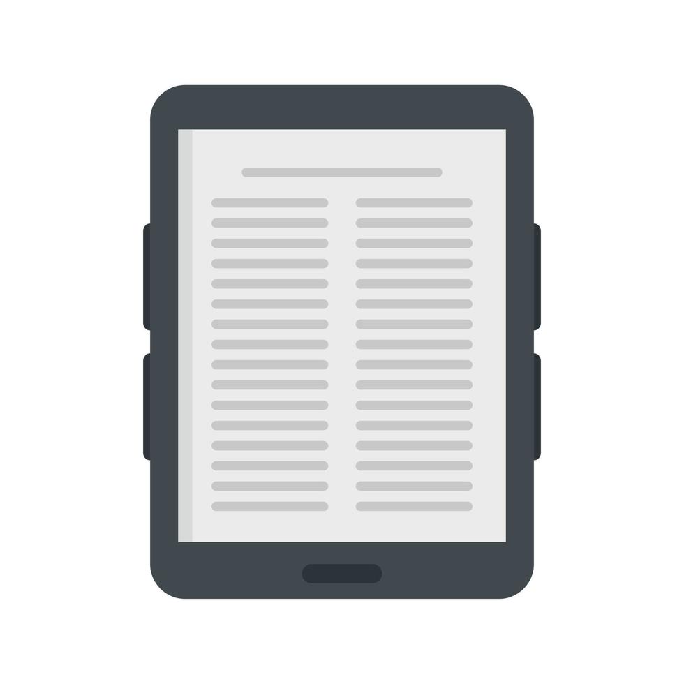 ícone de ebook de papel vetor plano isolado