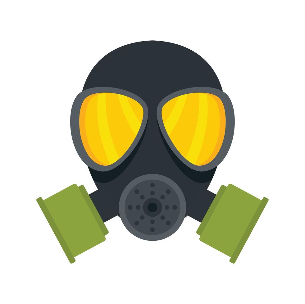 ícone de máscara química vetor plano isolado