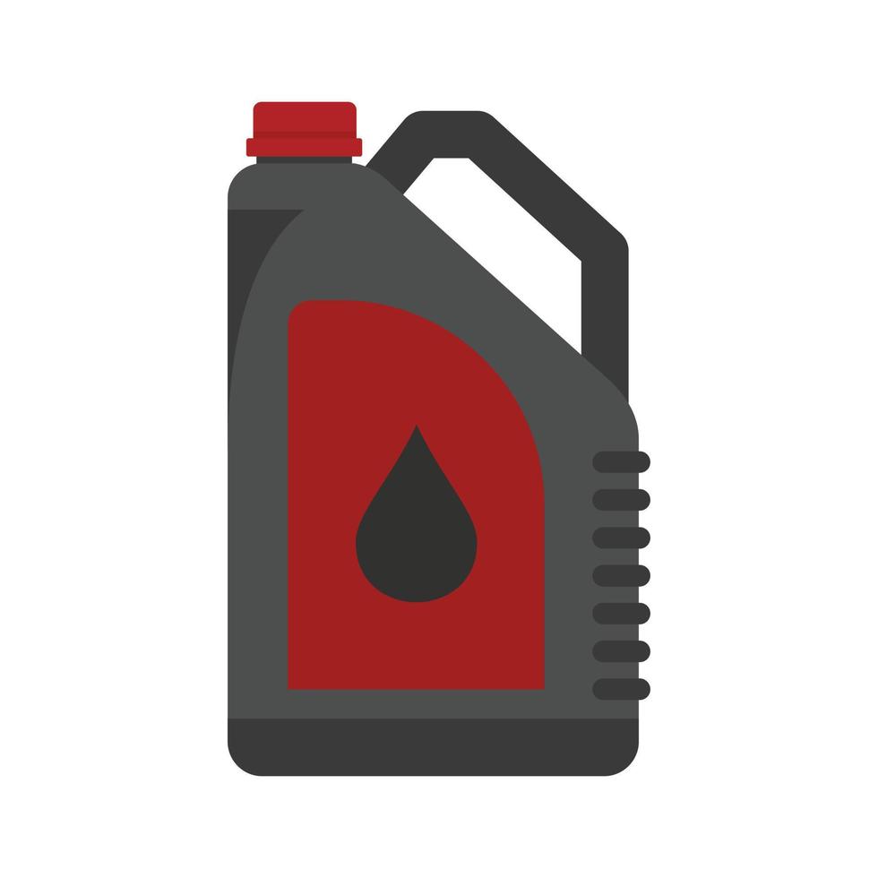 ícone de vasilha de óleo de plástico vetor plano isolado