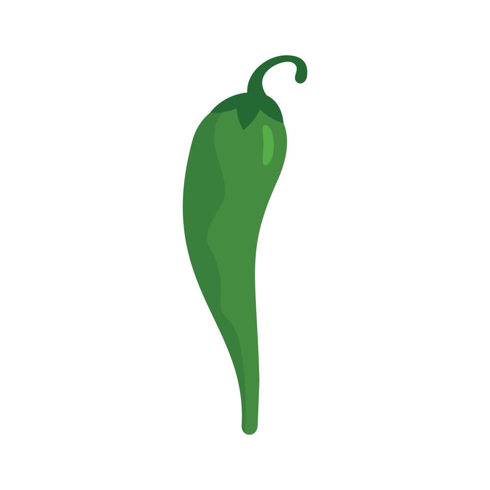 ícone de pimenta de pimenta de especiarias vetor plano isolado
