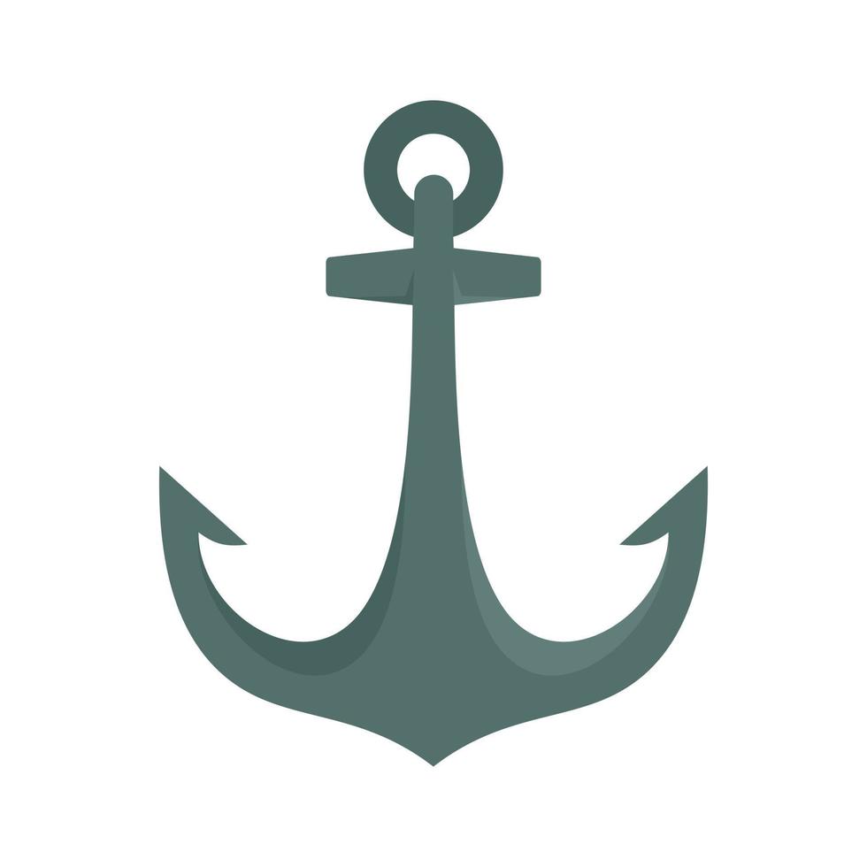 ícone de âncora de navio de cruzeiro vetor plano isolado