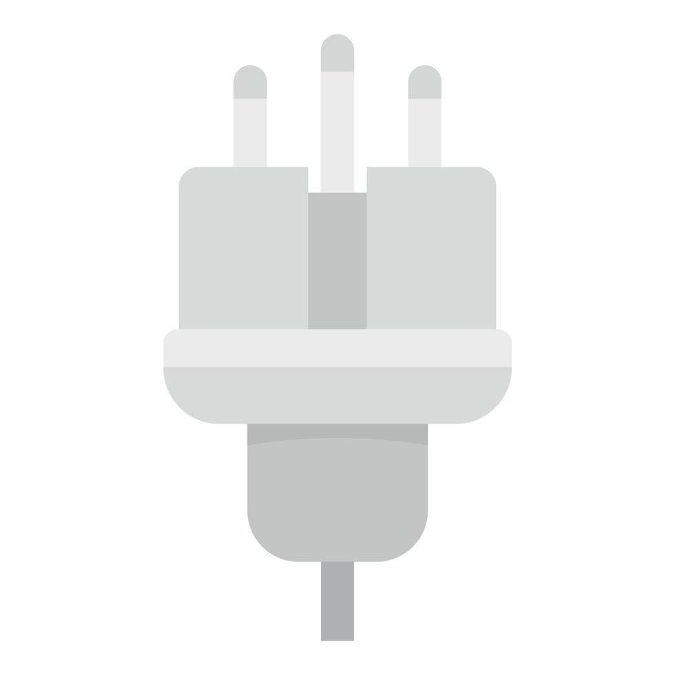 ícone de plugue de fio elétrico vetor isolado plano
