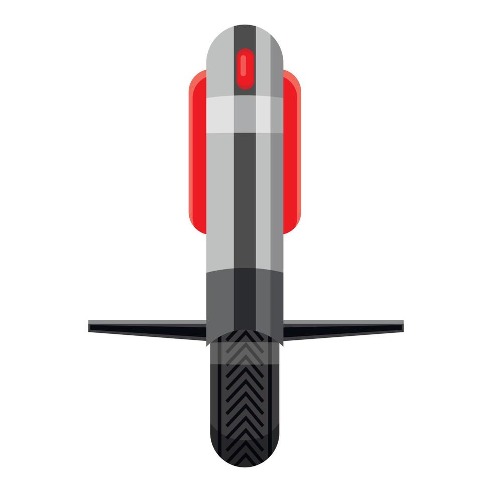 ícone do veículo de equilíbrio monoroda, estilo cartoon vetor