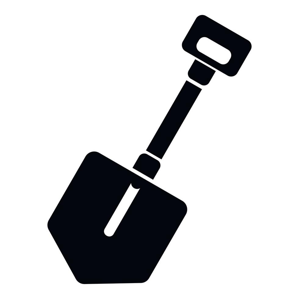 ícone da ferramenta pá, estilo simples vetor