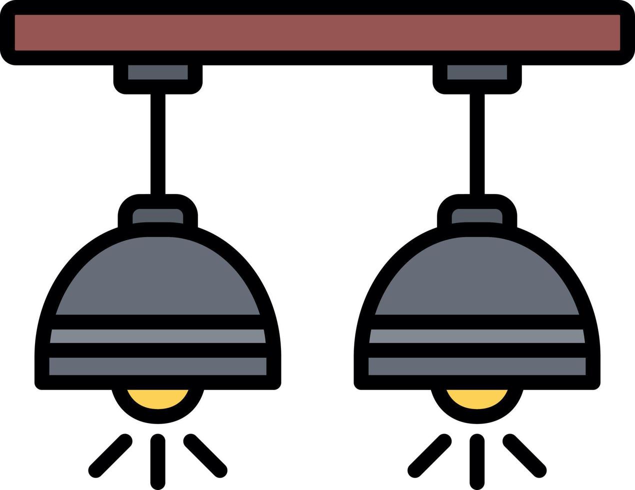 design de ícone criativo de lâmpada de teto vetor
