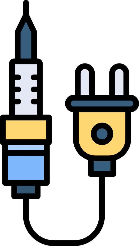 design de ícone criativo de ferro de solda vetor