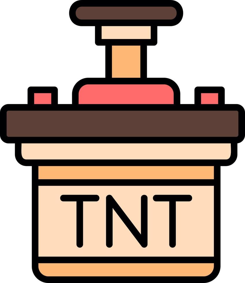 design de ícone criativo tnt vetor