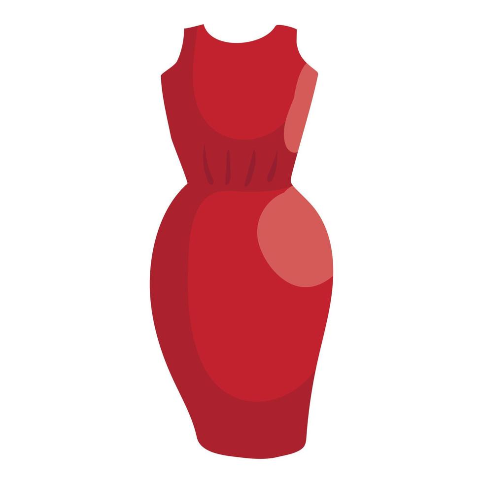 ícone do vestido, estilo cartoon vetor