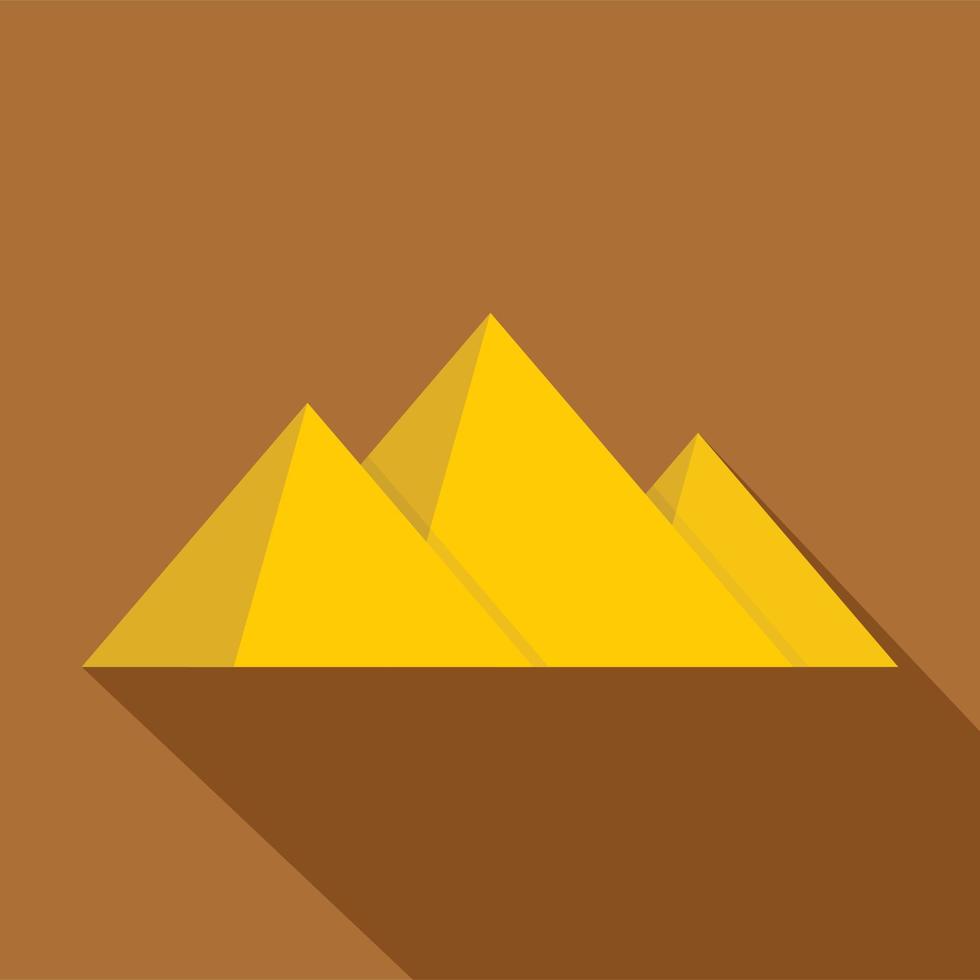 ícone da pirâmide, estilo simples vetor