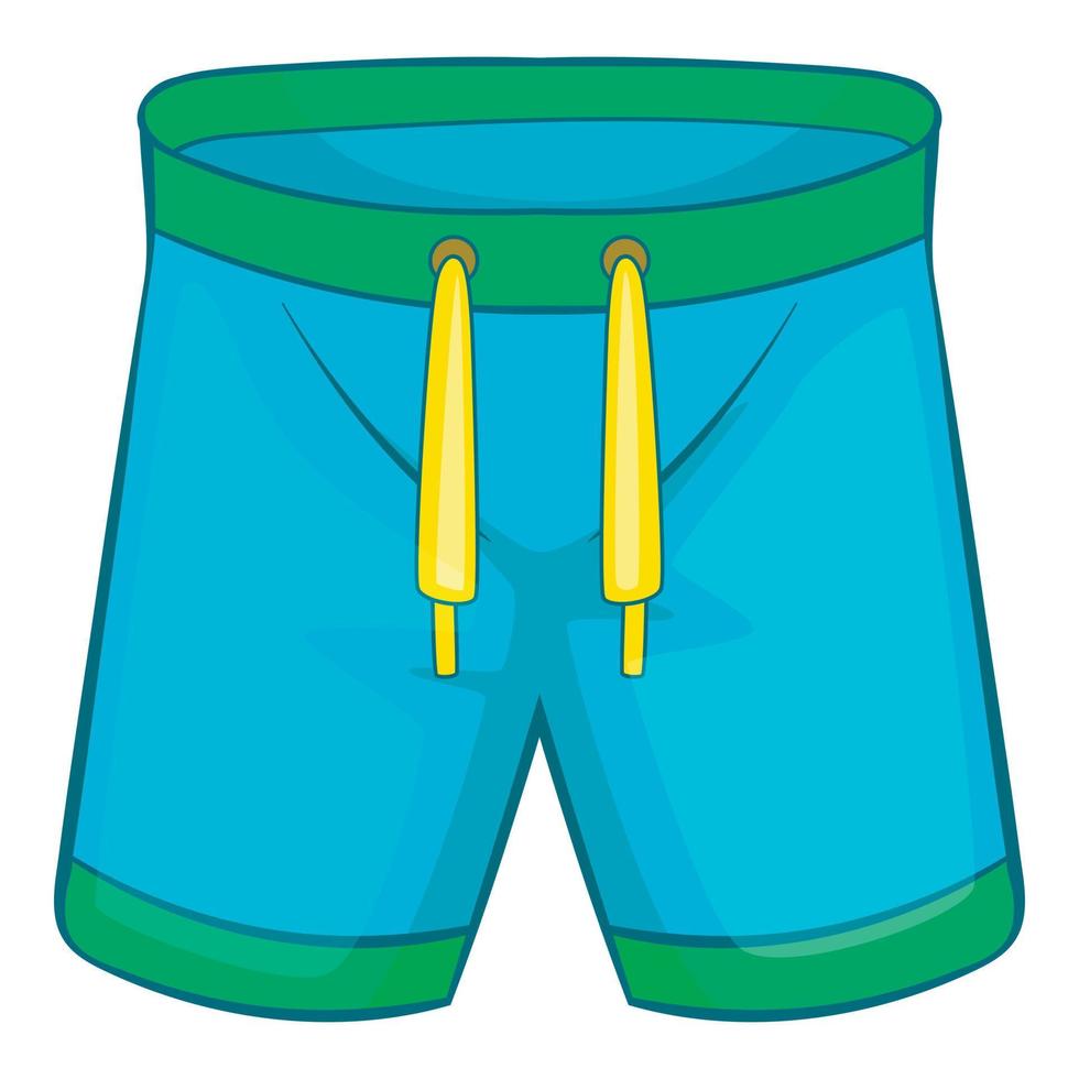 ícone de shorts esportivos, estilo cartoon vetor