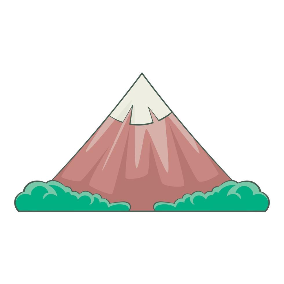 a montanha sagrada do ícone fuji, estilo cartoon vetor